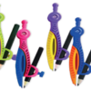 Compas din plastic STRIGO cu creion in culori mixte SSC394