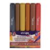 Markere acrilice Strigo tip pensula, 6 culori, SSC433