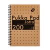 Caiet cu spirala Pukka Pads Jotta Kraft, A5 dictando, 200 file, hartie 80 g, coperti cartonate 9567-KRA