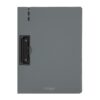 Clipboard Strigo vertical A4 cu clip metalic lateral, suport stilou, gri SF059