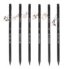 Creion Strigo HB Charms, lemn negru, mix 33 de modele pandantive SSC385