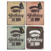 Set 4 pungi hartie 18x23(h)x10cm 210 gsm. PART003