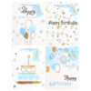Set 4 pungi hartie 18x23(h)x10cm 210 gsm. PART007