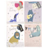 Set 4 pungi hartie 18x23(h)x10cm 210 gsm. PART018