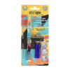 Stilou Strigo cerneala cu stergere + 2 rezerve + dispozitiv curatare, in blister, Pop Art SSC471