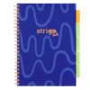 Caiet cu spirala si separatoare, STRIGO PADS Project Book Neon A4, Matematica, PADS009