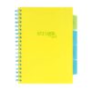 Caiet cu spirala si separatoare, STRIGO PADS Project Book Neon B5, Matematica, PADS014