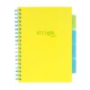 Caiet cu spirala si separatoare, STRIGO PADS Project Book Neon, B5, Dictando, PADS086