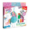 Set creativ Strigo ,,MAGIC GLITTER’ FĂ-ȚI PROPRIUL PANDANT 3D- PANDA ȘI UNICORN, 215010-2
