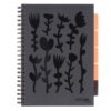 Caiet cu spirala si separatoare, STRIGO PADS Project Book Floral A4, Matematica, PADS042