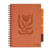 Caiet cu spirala si separatoare, STRIGO PADS Project Book Floral B5, Matematica, PADS046