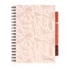 Caiet cu spirala si separatoare, STRIGO PADS Project Book Floral B5, Matematica, PADS047