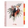 Caiet cu spirala si separatoare, STRIGO PADS Project Book TROPICAL, A4, Matematica, PADS061