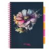Caiet cu spirala si separatoare, STRIGO PADS Project Book Flori, A4, Matematica, PADS075