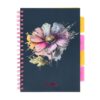 Caiet cu spirala si separatoare, STRIGO PADS Project Book Flori, B5, Matematica, PADS078