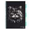 Caiet cu spirala si separatoare, STRIGO PADS Project Book PISICA, A4, Dictando, PADS091