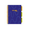 Caiet cu spirala si separatoare, STRIGO PADS Project Book Neon A5, Matematica, PADS015