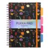 Caiet cu spirala si separatoare Pukka Pads Bloom, format B5, 200 file, dictando, microperforatii, coperti tari 9495-BLM