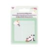 Notite adezive transparente 73x73 mm, 50 file, Strigo menta pastel SSN049