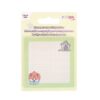 Notite adezive transparente 73x73 mm, 50 file, Strigo verde pastel SSN050