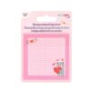 Notite adezive transparente 73x73 mm, 50 file, Strigo roz pastel SSN051