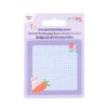 Notite adezive transparente 73x73 mm, 50 file, Strigo mov pastel SSN052