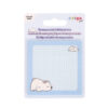 Notite adezive transparente 73x73 mm, 50 file, Strigo albastru pastel SSN047
