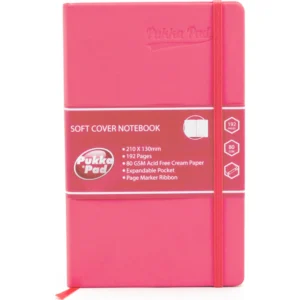 Agenda Pukka Pad Signature PU coperta soft A5 dictando, 192 pagini ROZ 7747-SIG ROZ