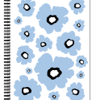 Caiet cu spirala flexibila, Strigo Pads Project Book, flori albastru, A5, PADS107