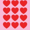Caiet scolar STRIGO HEARTS, A5, matematica, 60 file, hartie 70g FSC, coperta glossy laminate, RO033