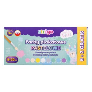 Acuarele Guase Strigo Pastel 8 culori x 20ml SSC147