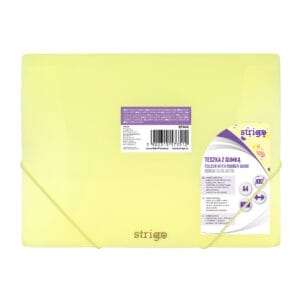 Mapa Strigo A4 cu elastic, PASTEL GALBEN SF045