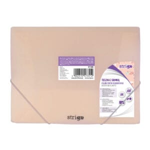 Mapa Strigo A4 cu elastic, PASTEL PIERSICA SF046