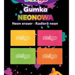 Blister guma de sters Strigo Neon x4 SSC178