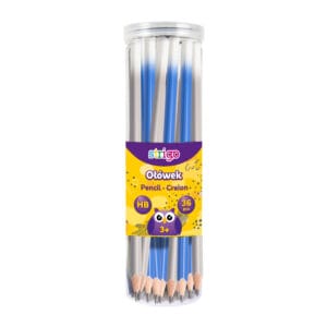 Creioane Strigo HB gri/albastru SSC284