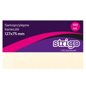 Notite Adezive Strigo 125X75mm 100 File Galben Pastel SSN004