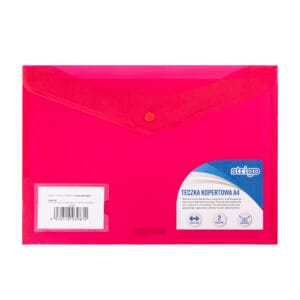 Mapa Strigo plic cu capsa si doua buzunare A4 roz SF006
