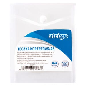 Mapa plic cu capsa Strigo PP A6 VERTICAL SF017