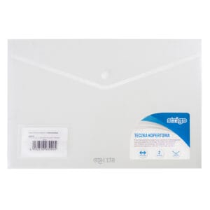Mapa plic cu capsa doua buzunare Strigo A4+ TRANSPARENT SF018