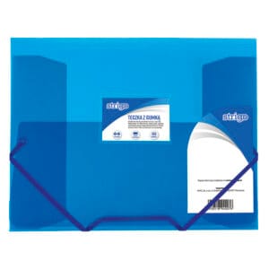 Mapa Strigo A4 cu elastic, albastru SF026