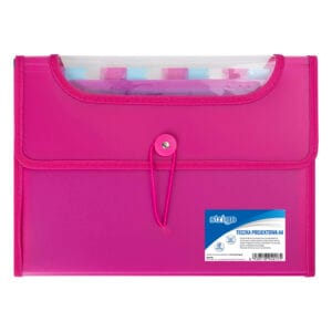 Mapa Strigo Plastic Extensibil A4 12 Compartimente Roz, SF036