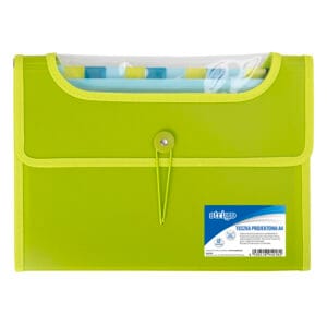 Mapa Strigo Plastic Extensibil A4 12 Compartimente Verde SF037