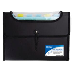 Mapa Strigo Plastic Extensibil A4 12 Compartimente Negru SF038