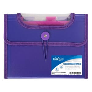 Mapa Strigo Plastic Extensibil A5 6 Compartimente Mov SF039