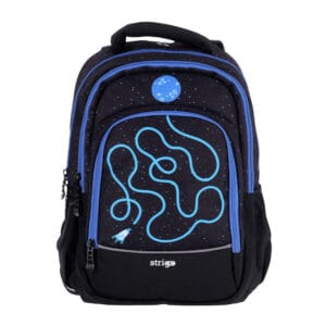 Ghiozdan Strigo Misty+ Black Cosmos PL006, 24L, 39X27X18cm