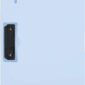 Clipboard Strigo vertical A4 cu clip metalic lateral, suport stilou, albastru deschis SF055