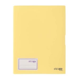 Mapa Strigo, PP, A4, 40 folii protectie, galben SF086