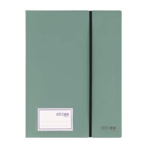 Mapa Strigo, PP, A4, cu elastic, 20 folii protectie, verde deschis SF089