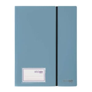 Mapa Strigo, PP, A4, cu elastic, 30 folii protectie, gri-albastru SF091