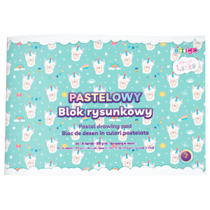 Bloc de desen Strigo A4, 14 file 100g, culori pastel SPA037